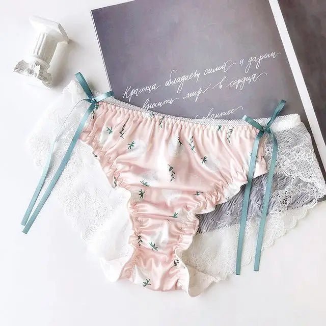 Galaxy Patterned Ruffled Lace Back Undies in New Condition Org Instock - Cosparty