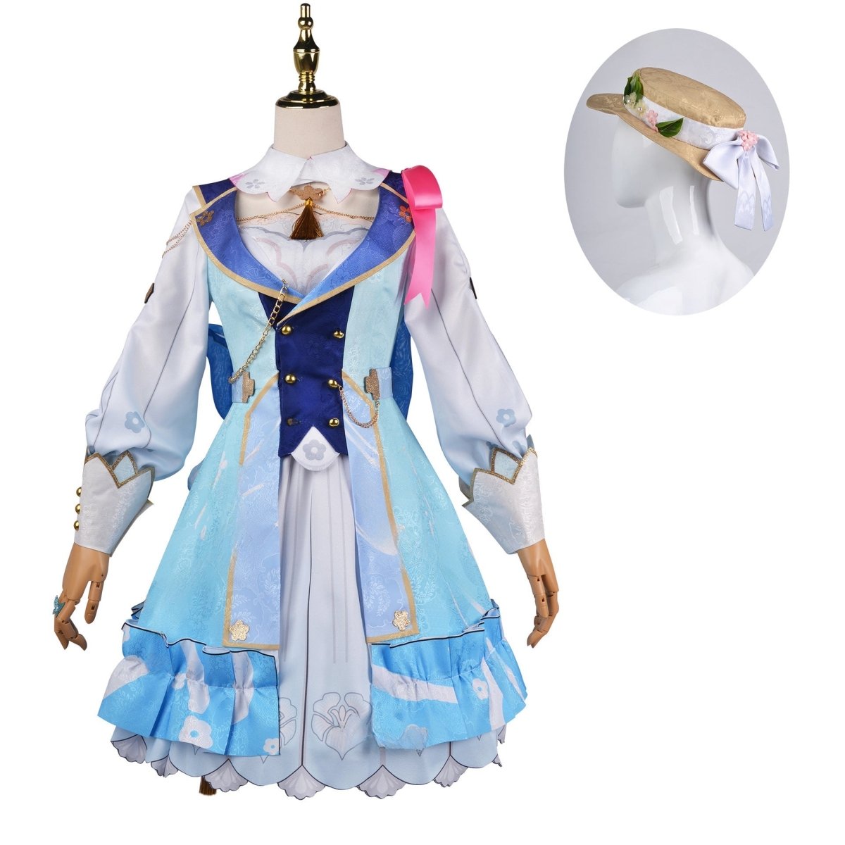 Genshin Impact Ayaka Springbloom Missive Cosplay Costume - Cosparty