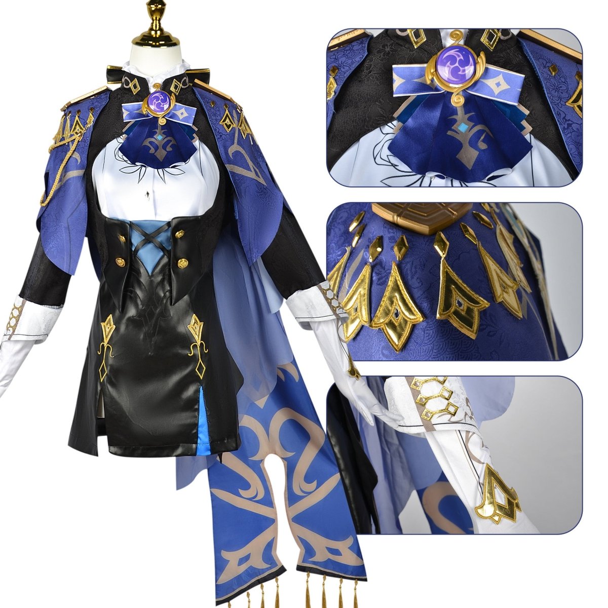 Genshin Impact Clorinde Cosplay Costume - Cosparty