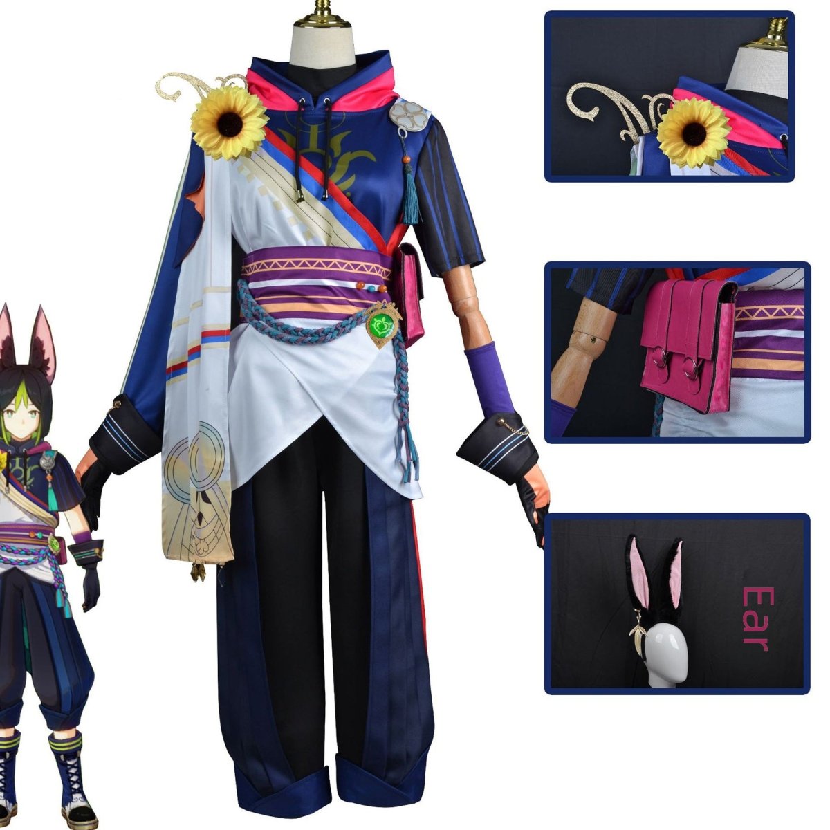 Genshin Impact Tighnari Cosplay Costume - Cosparty