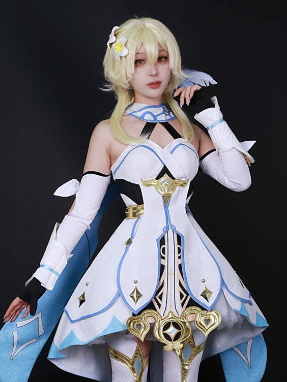Genshin Impact Traveler Lumine Cosplay Costume - Cosparty