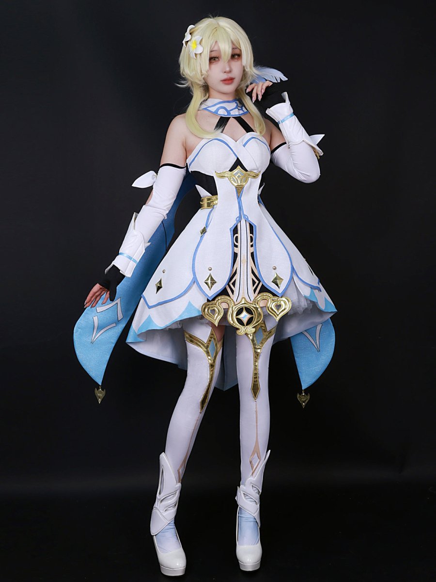 Genshin Impact Traveler Lumine Cosplay Costume - Cosparty