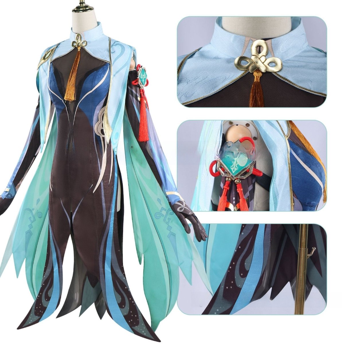 Genshin Impact Xianyun (Cloud Retainer) Cosplay Costume - Cosparty