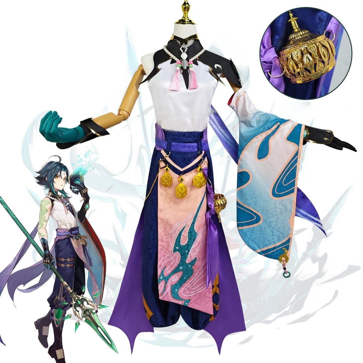 Genshin Impact Xiao Cosplay Costume - Cosparty
