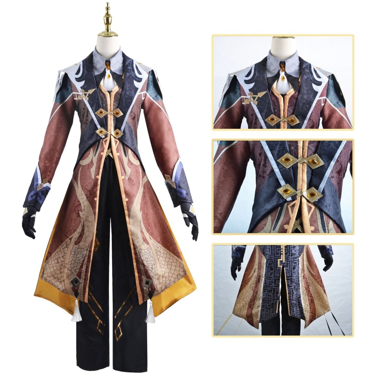 Genshin Impact Zhongli Cosplay Costume - Cosparty