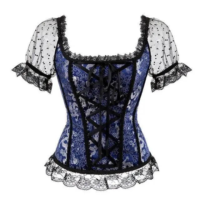 Pink Princess Genuine Corset - Blue / S - bustier