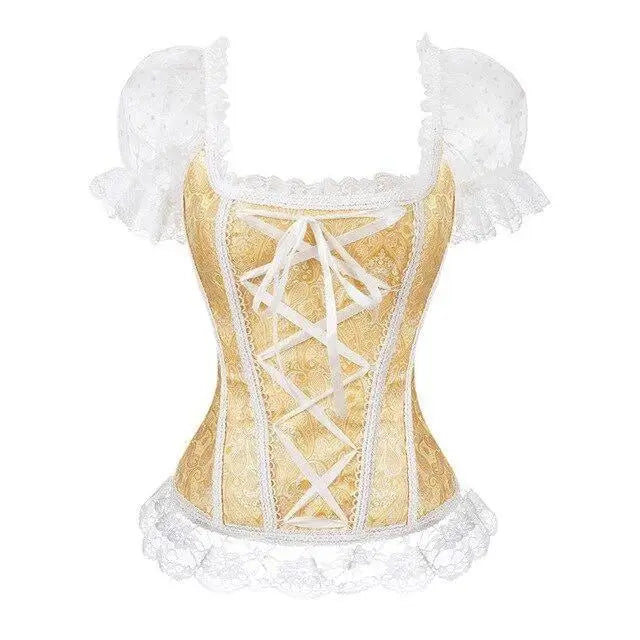 Pink Princess Genuine Corset - Gold / M - bustier