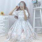 Genuine Lolita Dress in Pastel Pink with Victorian Inspired Design - Cosparty