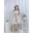 Genuine Lolita Dress in Pastel Pink with Victorian Inspired Design - Cosparty