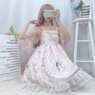 Genuine Lolita Dress in Pastel Pink with Victorian Inspired Design - dress