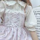 Genuine Lolita Dress in Pastel Pink with Victorian Inspired Design - Cosparty