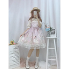 Genuine Lolita Dress in Pastel Pink with Victorian Inspired Design - dress