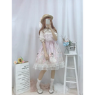 Genuine Lolita Dress in Pastel Pink with Victorian Inspired Design - dress