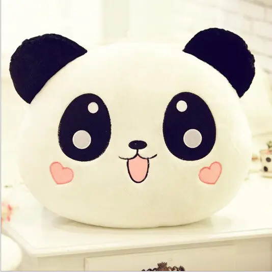 Giant Plush Panda Pillow with Cute Anime-Inspired Face - Plush