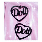 Glamorous Laser - Cut Heart Hoop Earrings in New Condition - Cosparty