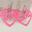 Glamorous Laser - Cut Heart Hoop Earrings in New Condition - Cosparty