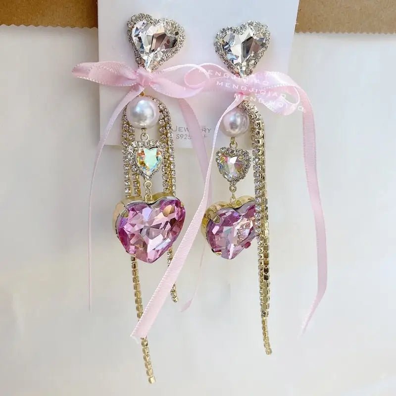 Glamorous Rhinestone and Jewel Earrings for Luxurious Style - Cosparty