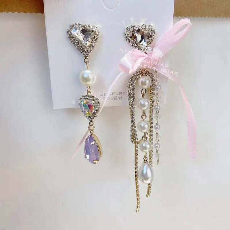Glamorous Rhinestone and Jewel Earrings for Luxurious Style - Cosparty