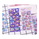 Glittering 3D Puffy Kitty Cat Stickers - stickers