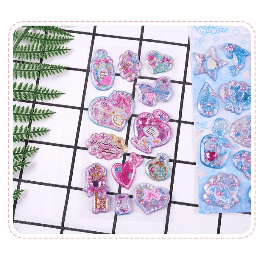 Glittering 3D Puffy Kitty Cat Stickers - Cosparty