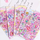 Glittering 3D Puffy Wand and Star Stickers for Decoration - stickers