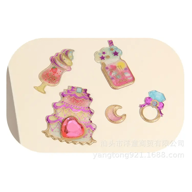 Glittering 3D Puffy Wand and Star Stickers for Decoration - Cosparty