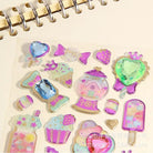 Glittering 3D Puffy Wand and Star Stickers for Decoration - Cosparty