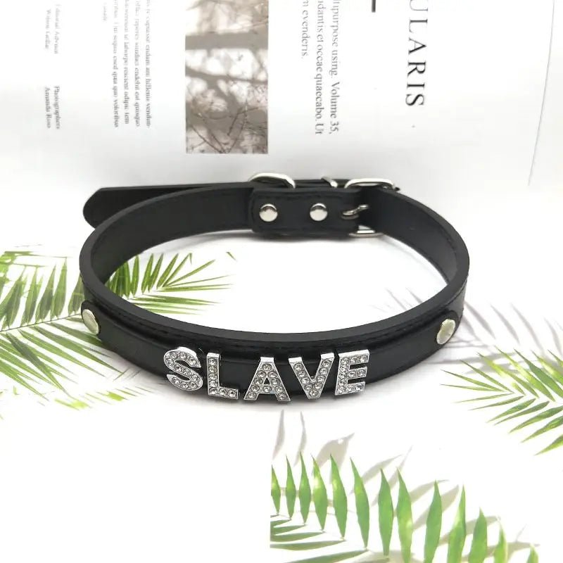 Glittering Rhinestone Choker Necklace for Adjustable Neck Sizes - Cosparty