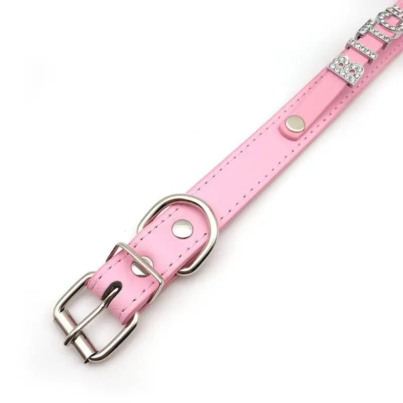 Glittering Rhinestone Choker Necklace for Adjustable Neck Sizes - Cosparty