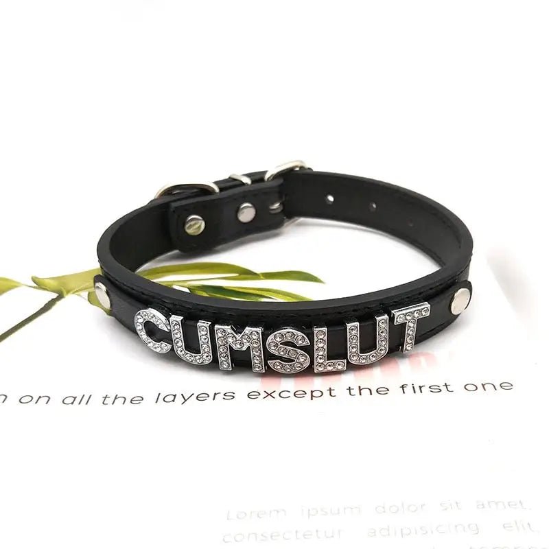 Glittering Rhinestone Choker Necklace for Adjustable Neck Sizes - Cosparty