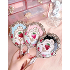 Glittering Strawberry Berry Angelic Makeup Mirror for Vanity Display - mirror