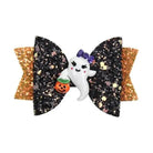 Glittery Halloween Hair Bows with Spooky Cabochons in Stock - Cosparty