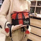 Glittery Lolita Gift Handbag Shaped Like a Present With Bow - Cosparty