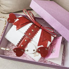 Glittery Lolita Gift Handbag Shaped Like a Present With Bow - Cosparty