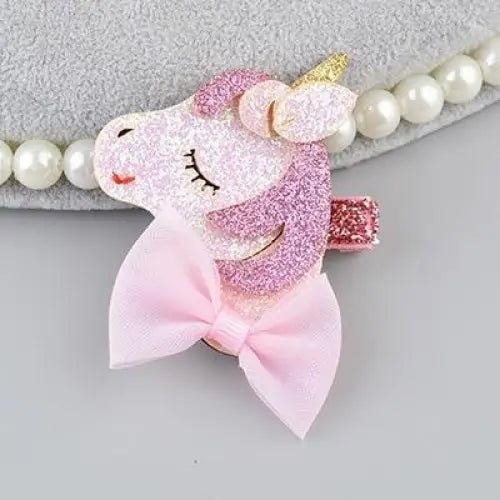 Glittery Magical Unicorn Hair Clips for All Hair Lengths - Cosparty