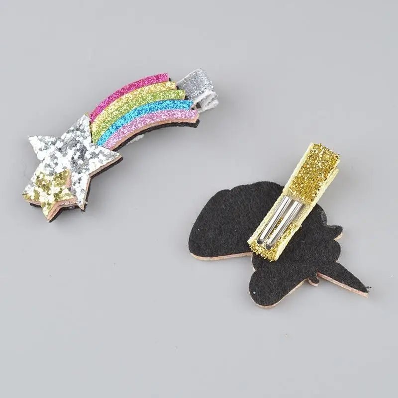 Glittery Magical Unicorn Hair Clips for All Hair Lengths - Cosparty