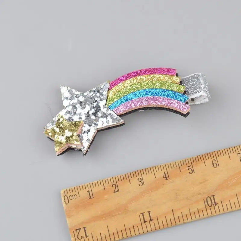 Glittery Magical Unicorn Hair Clips for All Hair Lengths - hair