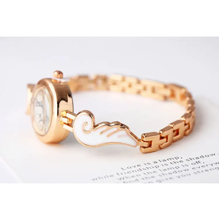 Gold Angel Wing Watch Inspired by Mahou Shoujo Anime - Jewelry