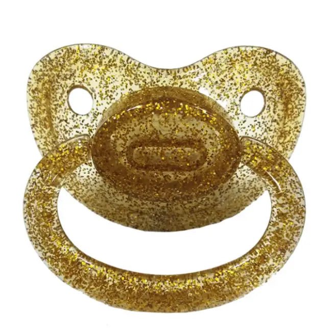 Gold Glitter Pacifier for Adults Perfect for Age Play - Cosparty