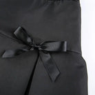 Gorgeous Black Velvety Suede Pleated Skirt with Lace Details - skirt