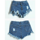 Gorgeous Distressed Acid - Washed Candy Colored Shorts - Cosparty