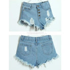 Gorgeous Distressed Acid - Washed Candy Colored Shorts - Cosparty