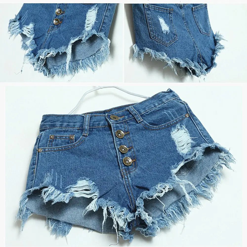 Gorgeous Distressed Acid - Washed Candy Colored Shorts - Cosparty