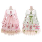 Gorgeous Lolita Dress with Squirrel Cameo in Various Colors and Sleeves - Cosparty