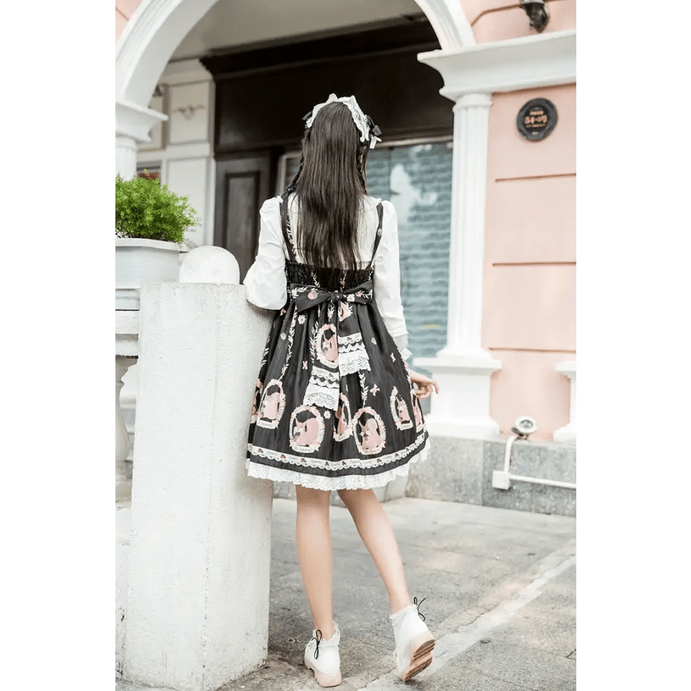 Gorgeous Lolita Dress with Squirrel Cameo in Various Colors and Sleeves - Cosparty