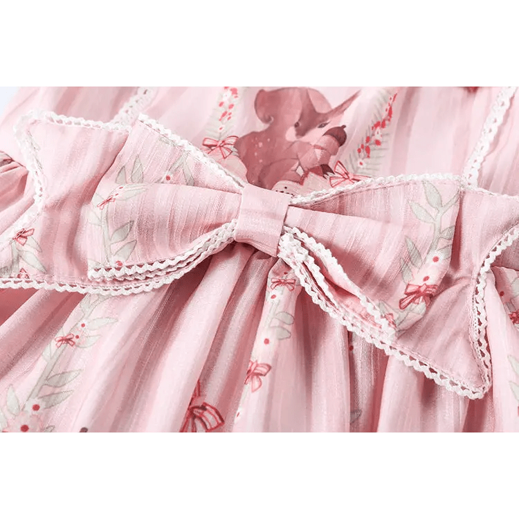 Gorgeous Lolita Dress with Squirrel Cameo in Various Colors and Sleeves - Cosparty