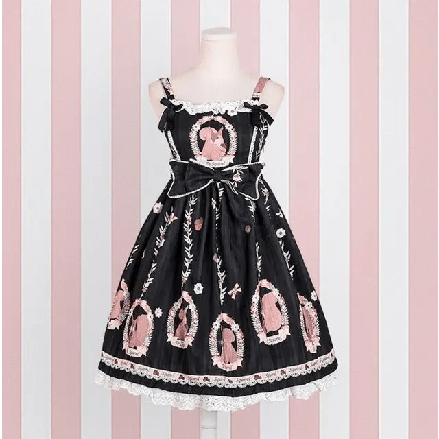 Gorgeous Lolita Dress with Squirrel Cameo in Various Colors and Sleeves - Cosparty