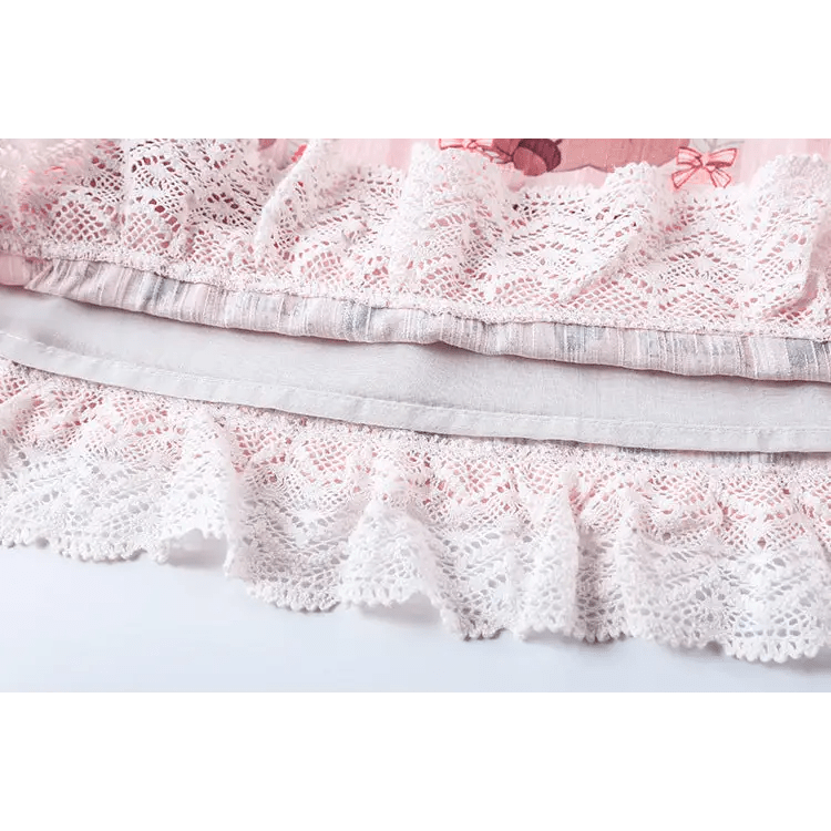 Gorgeous Lolita Dress with Squirrel Cameo in Various Colors and Sleeves - Cosparty