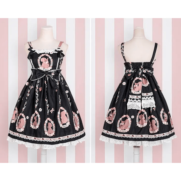 Gorgeous Lolita Dress with Squirrel Cameo in Various Colors and Sleeves - Cosparty