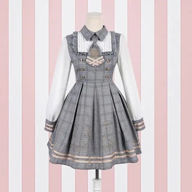 Gorgeous Lolita Inspired School Girl Dress for Role Play or Outing - Cosparty